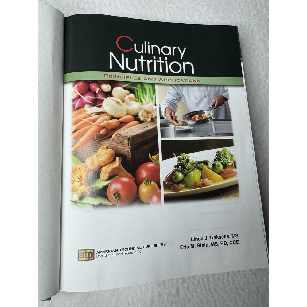 Culinary Nutrition Principles and Applications - Hardcover - EUC - Picture 8 of 8